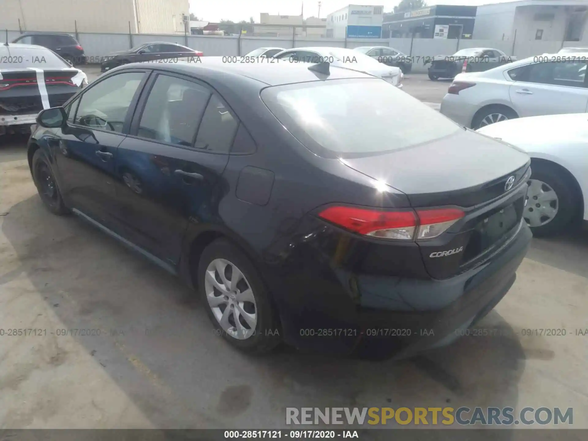 3 Photograph of a damaged car JTDEPRAE5LJ043408 TOYOTA COROLLA 2020