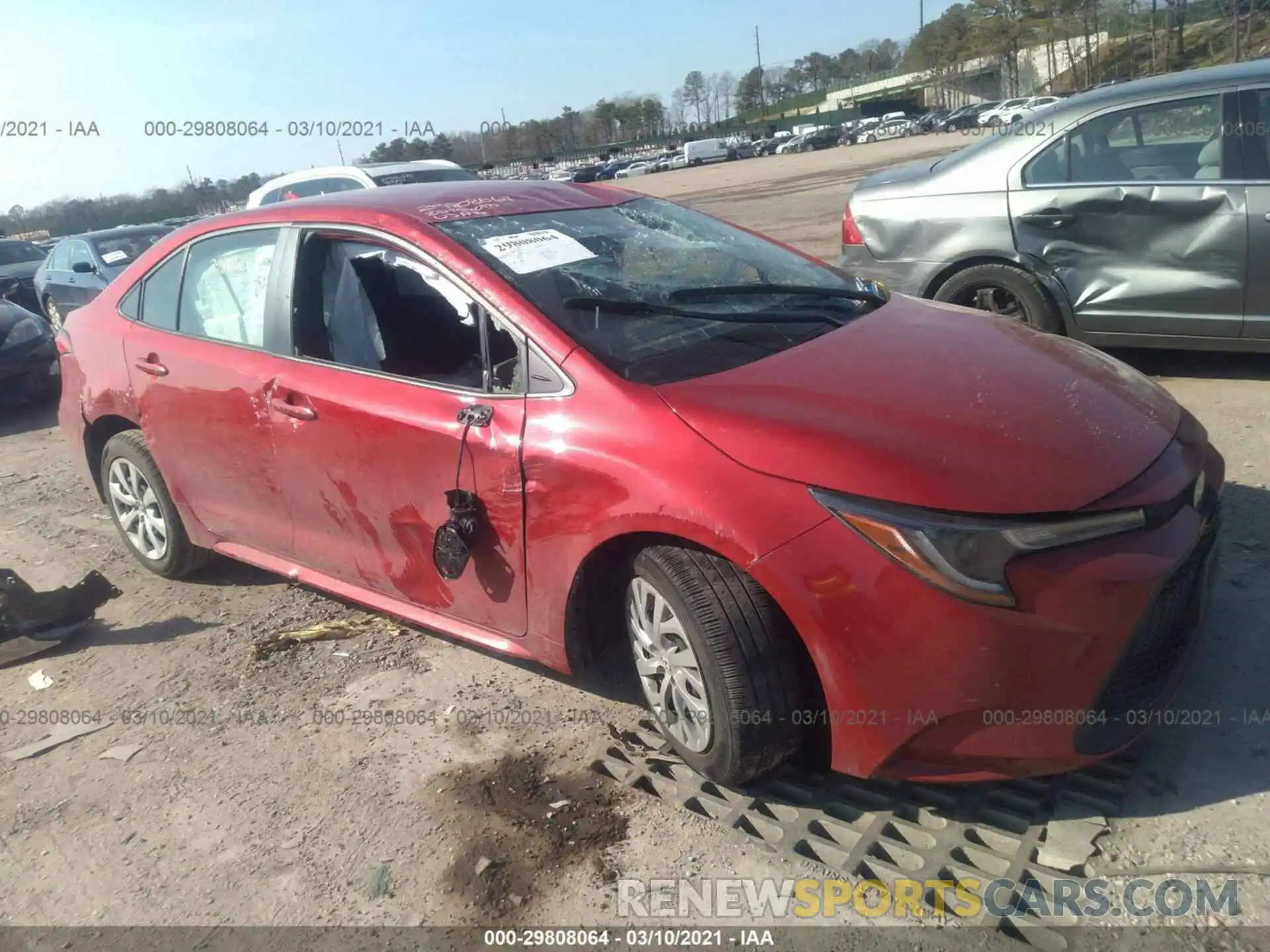 1 Photograph of a damaged car JTDEPRAE5LJ043523 TOYOTA COROLLA 2020