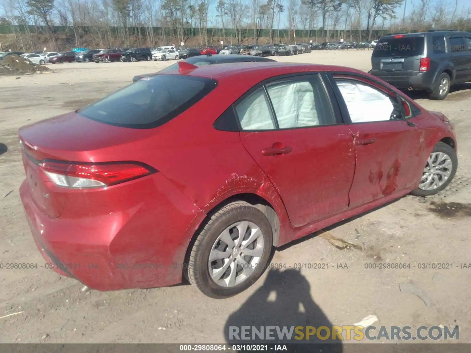 4 Photograph of a damaged car JTDEPRAE5LJ043523 TOYOTA COROLLA 2020