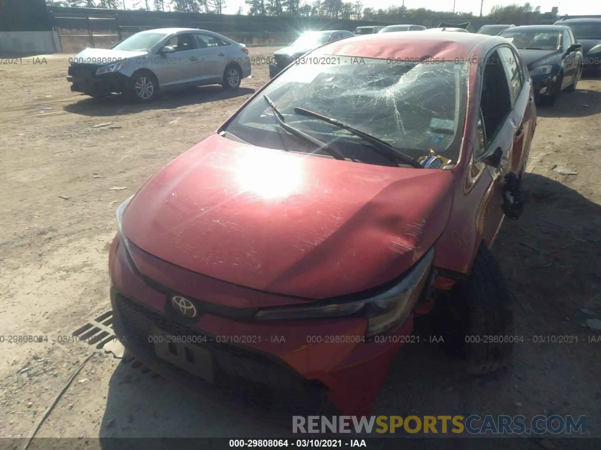 6 Photograph of a damaged car JTDEPRAE5LJ043523 TOYOTA COROLLA 2020