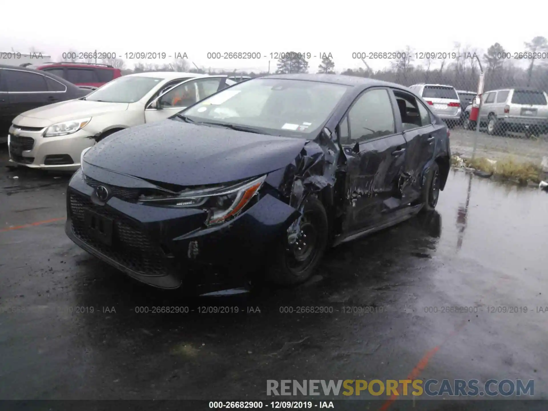 2 Photograph of a damaged car JTDEPRAE5LJ043618 TOYOTA COROLLA 2020