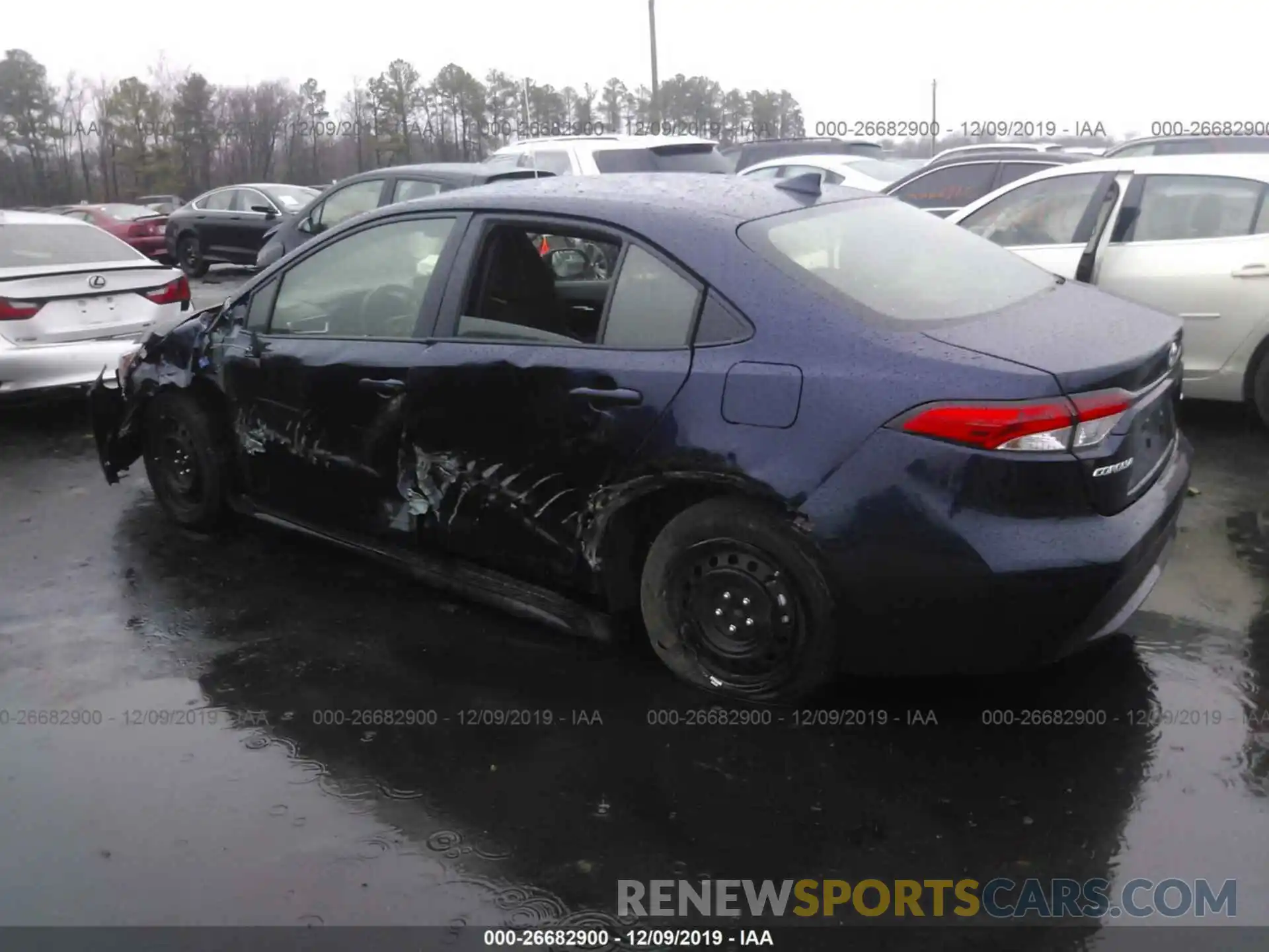 3 Photograph of a damaged car JTDEPRAE5LJ043618 TOYOTA COROLLA 2020