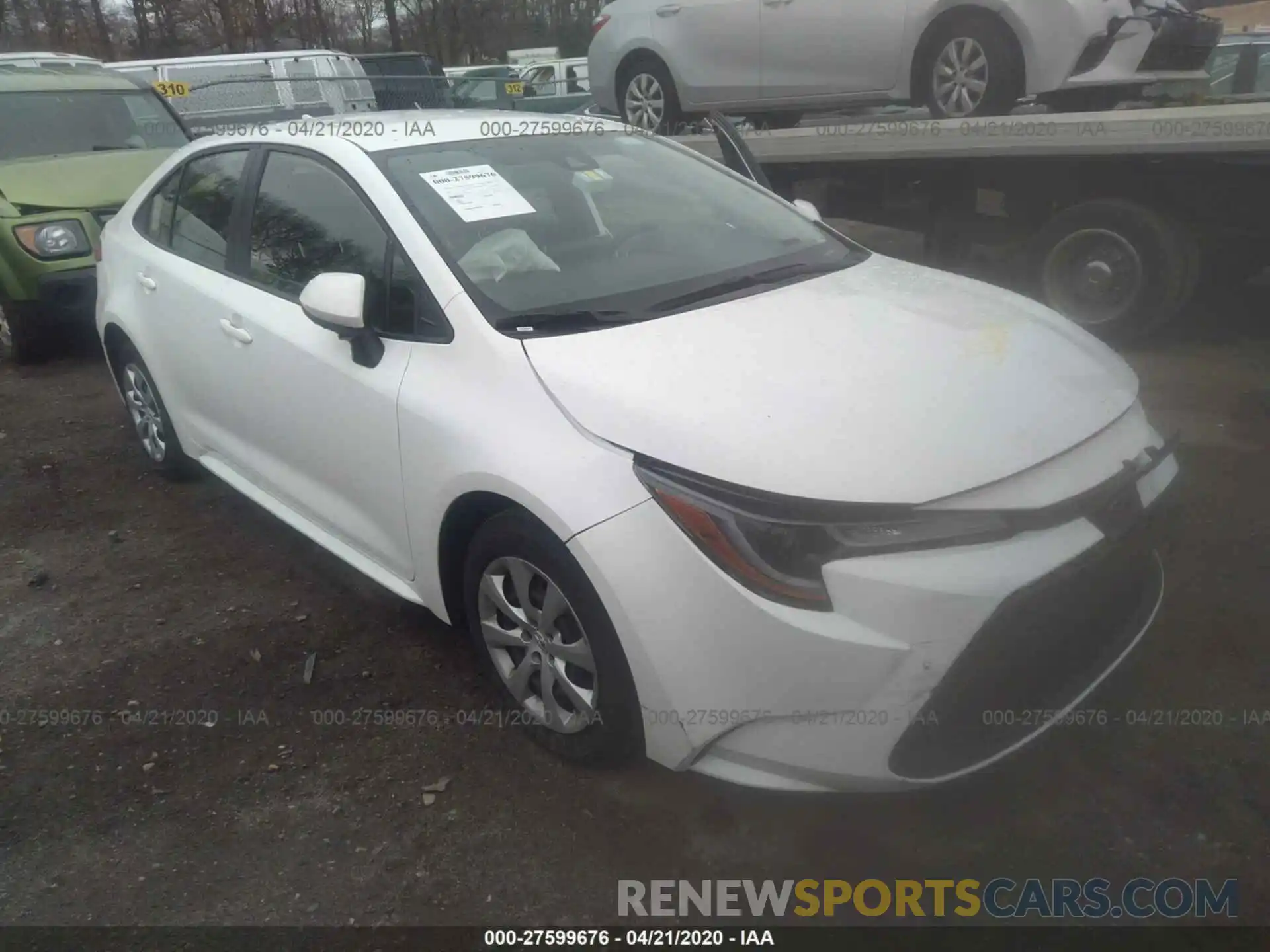 1 Photograph of a damaged car JTDEPRAE5LJ043635 TOYOTA COROLLA 2020