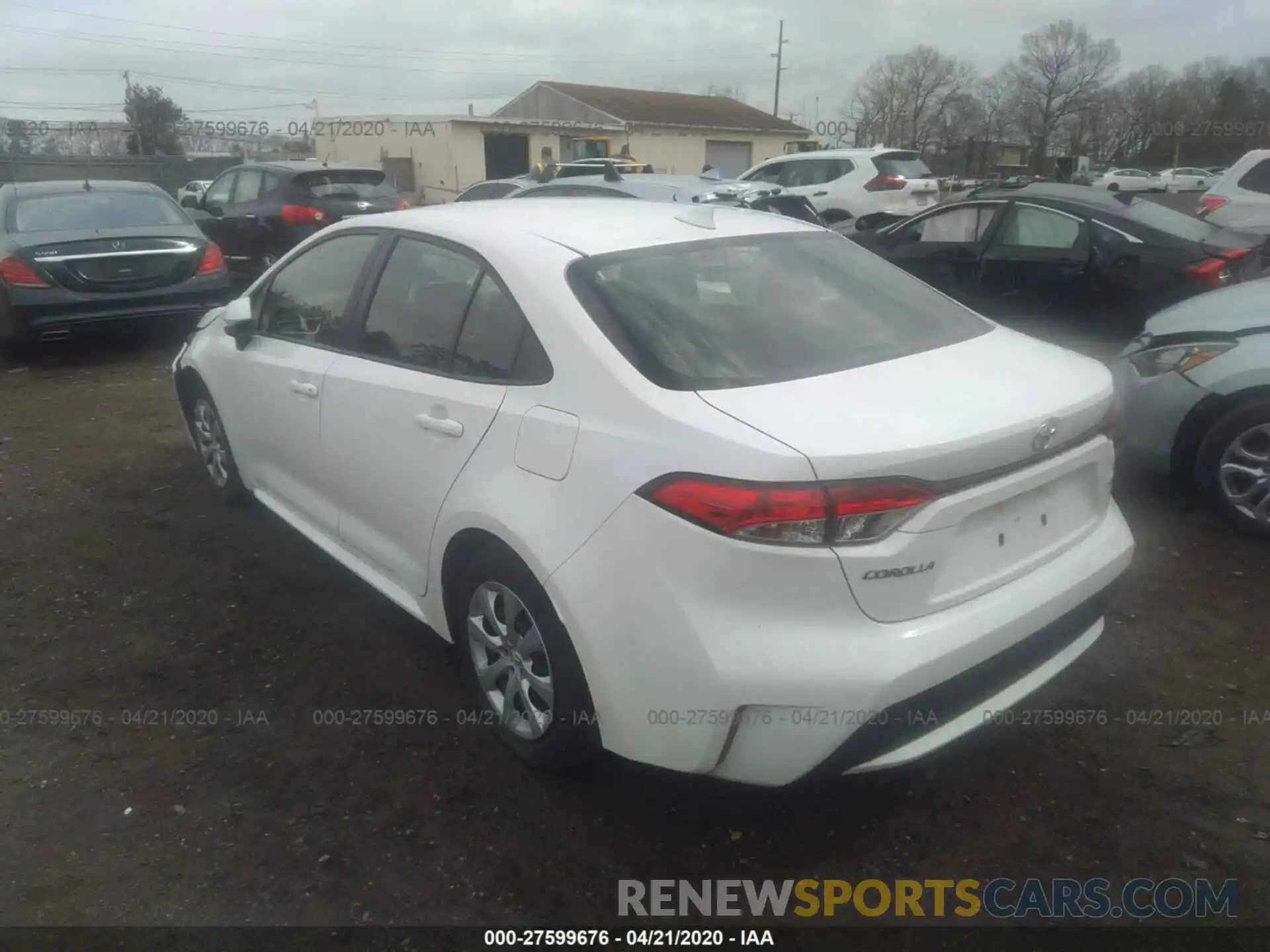 3 Photograph of a damaged car JTDEPRAE5LJ043635 TOYOTA COROLLA 2020