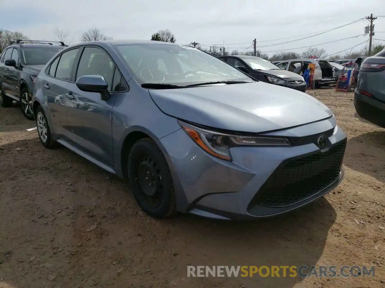 1 Photograph of a damaged car JTDEPRAE5LJ043697 TOYOTA COROLLA 2020