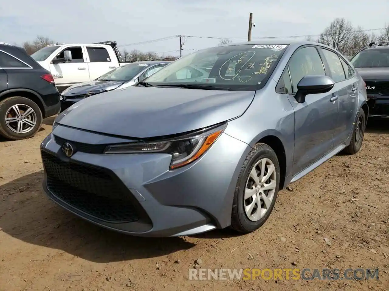 2 Photograph of a damaged car JTDEPRAE5LJ043697 TOYOTA COROLLA 2020