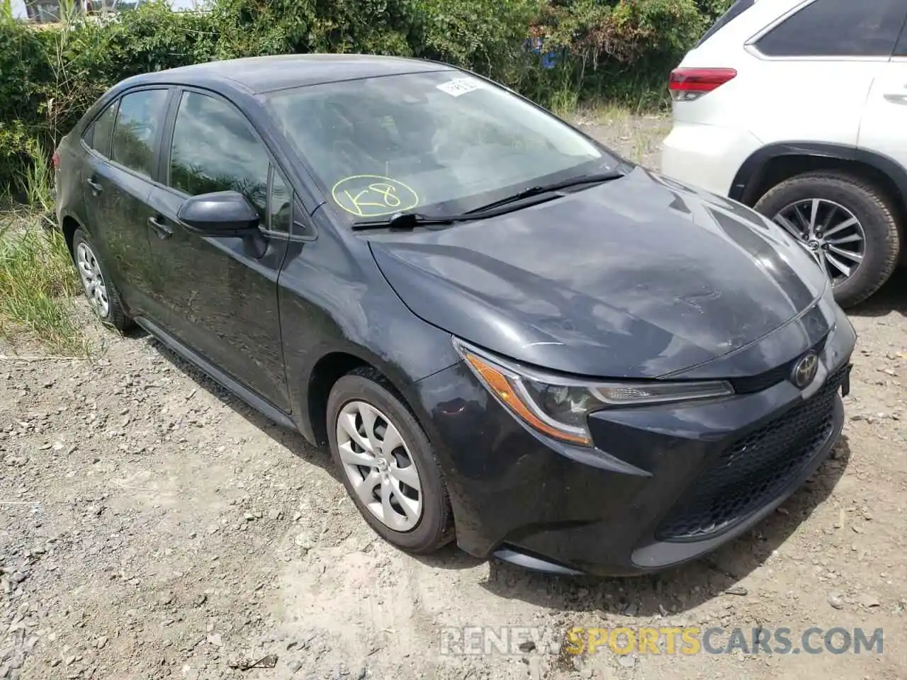 1 Photograph of a damaged car JTDEPRAE5LJ044073 TOYOTA COROLLA 2020