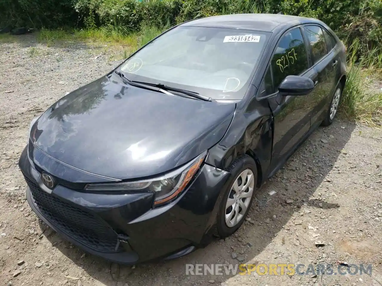 2 Photograph of a damaged car JTDEPRAE5LJ044073 TOYOTA COROLLA 2020