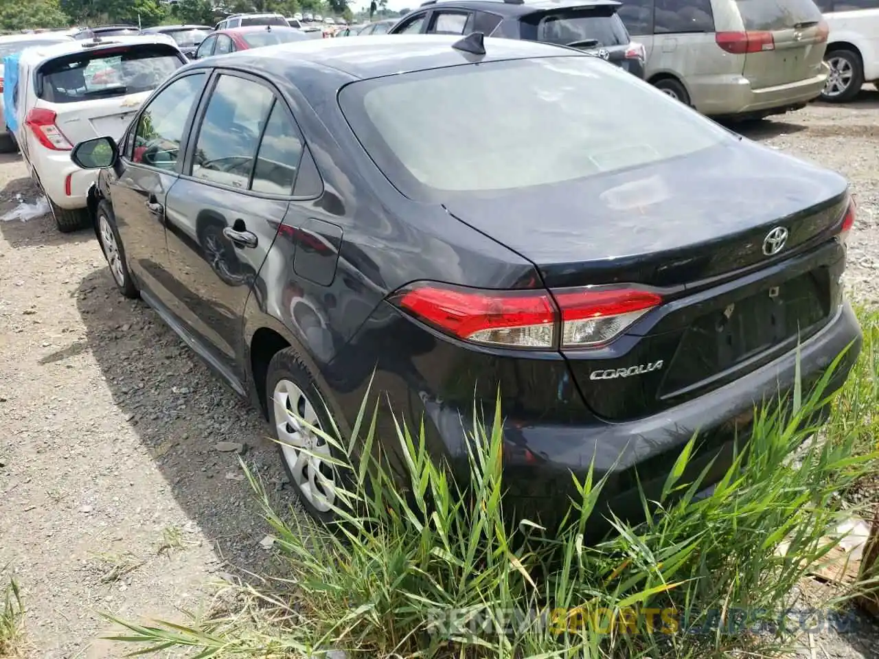 3 Photograph of a damaged car JTDEPRAE5LJ044073 TOYOTA COROLLA 2020