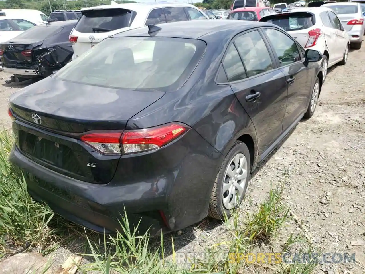 4 Photograph of a damaged car JTDEPRAE5LJ044073 TOYOTA COROLLA 2020