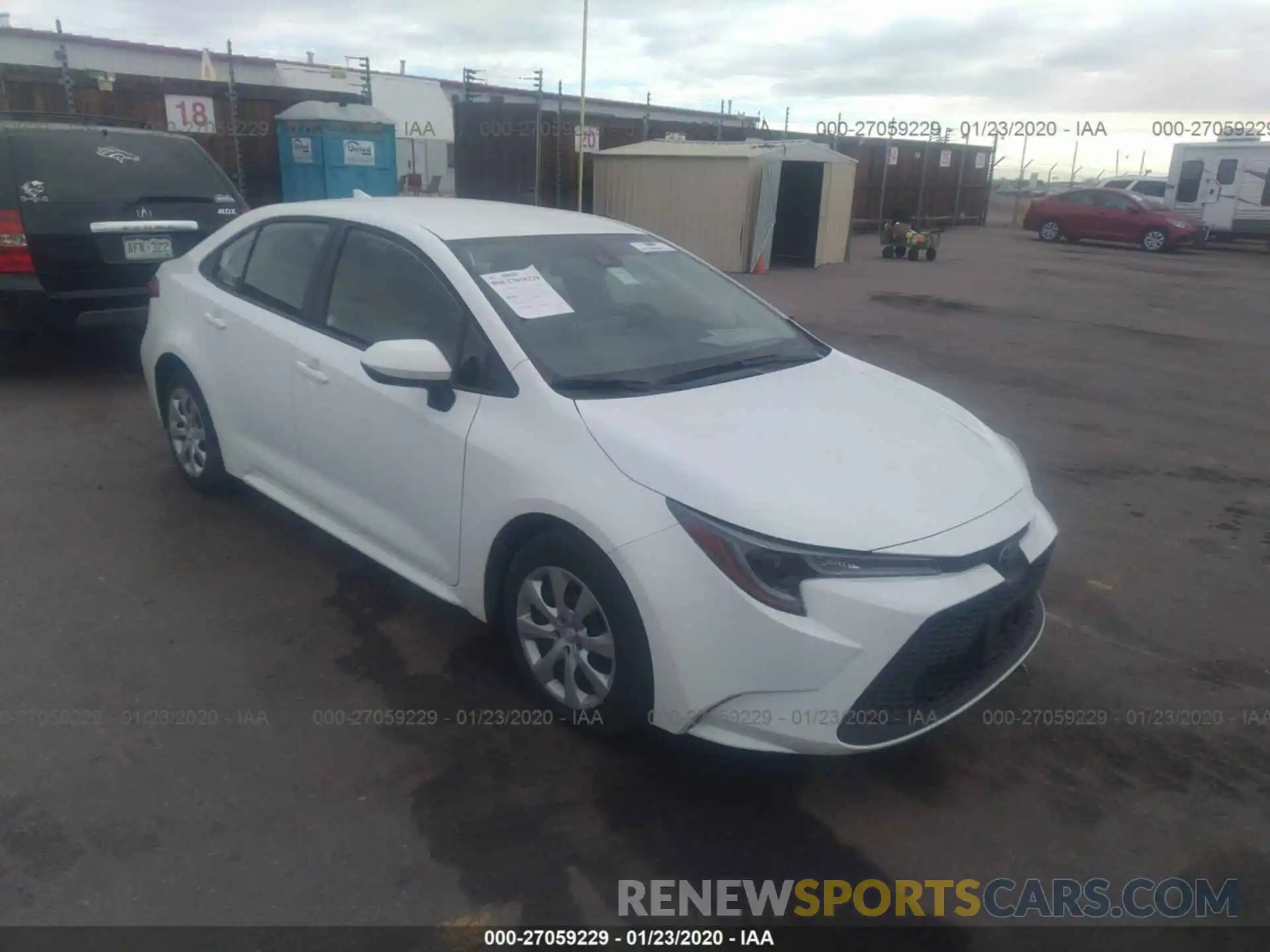 1 Photograph of a damaged car JTDEPRAE5LJ044168 TOYOTA COROLLA 2020