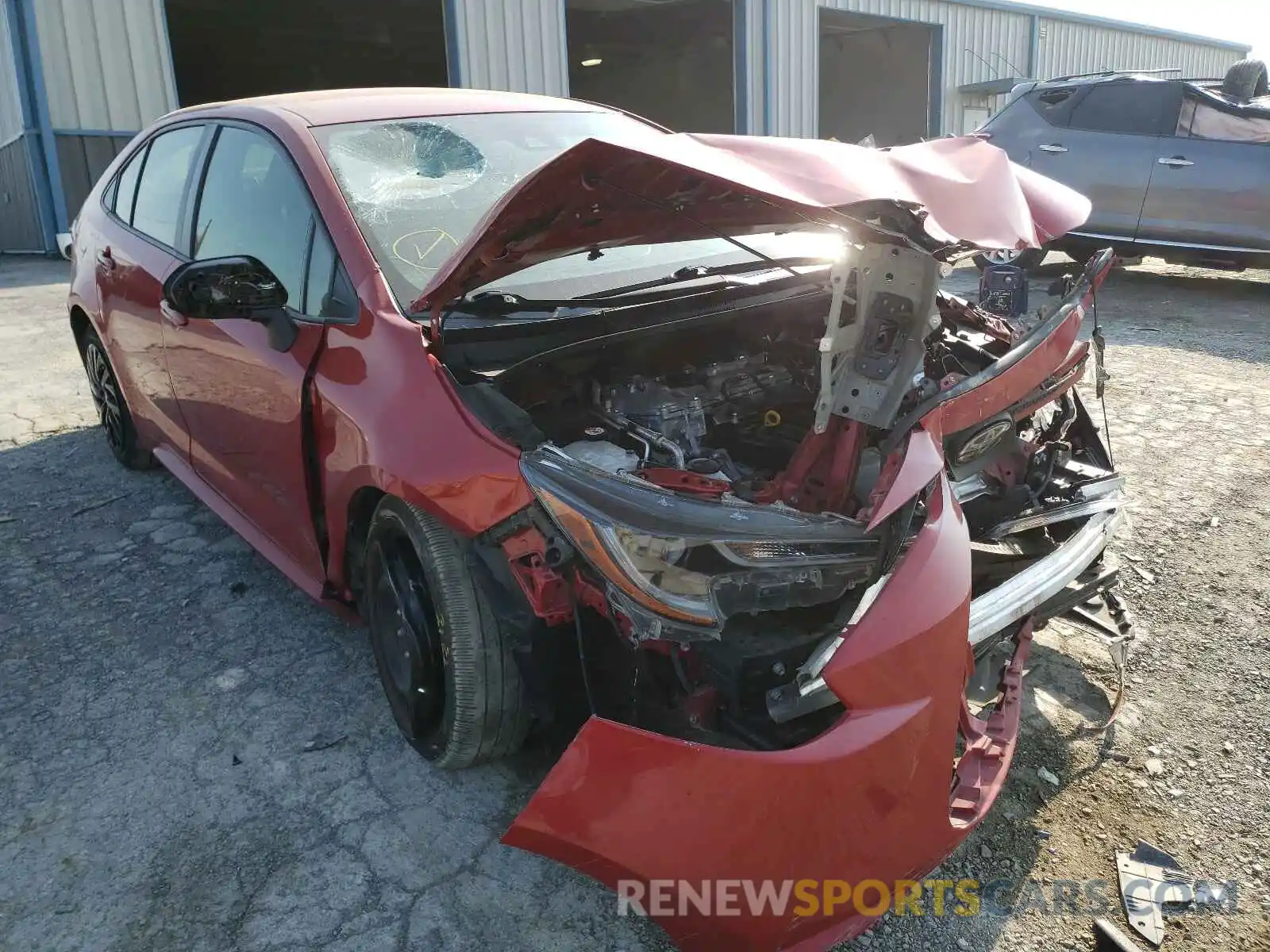 1 Photograph of a damaged car JTDEPRAE5LJ044445 TOYOTA COROLLA 2020