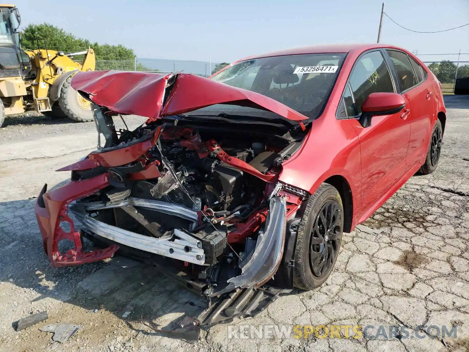 2 Photograph of a damaged car JTDEPRAE5LJ044445 TOYOTA COROLLA 2020