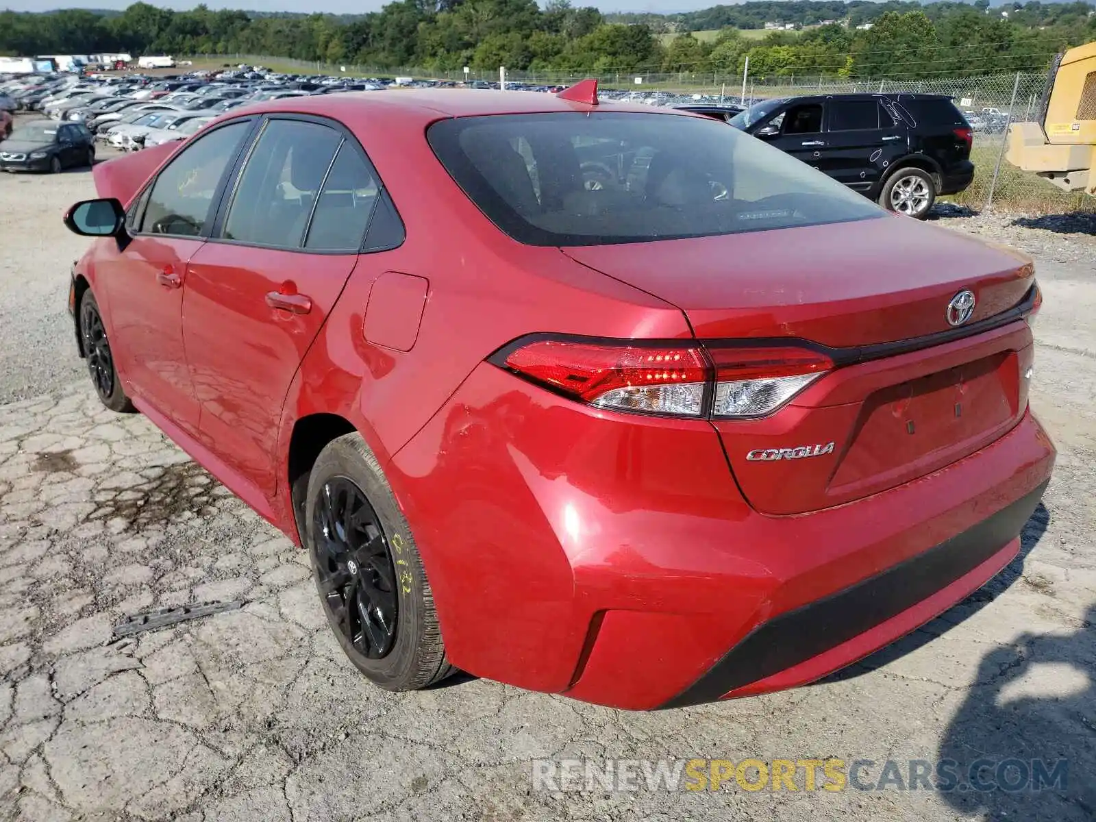 3 Photograph of a damaged car JTDEPRAE5LJ044445 TOYOTA COROLLA 2020