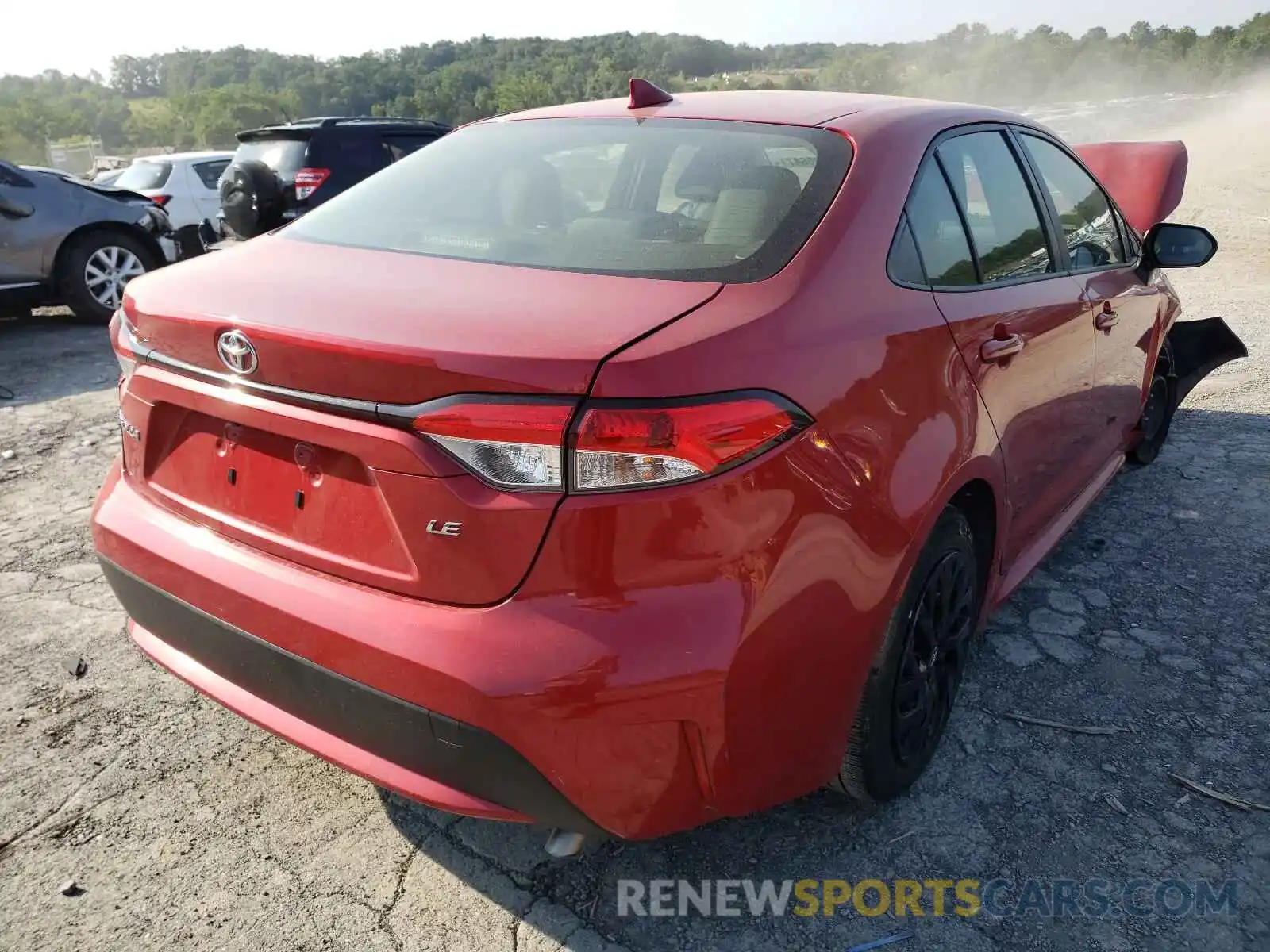 4 Photograph of a damaged car JTDEPRAE5LJ044445 TOYOTA COROLLA 2020