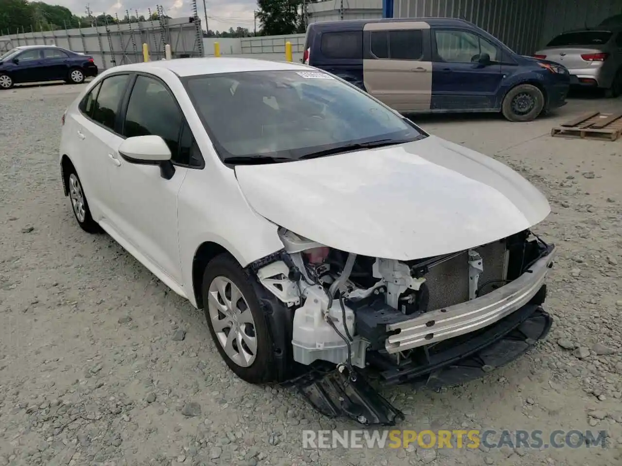 1 Photograph of a damaged car JTDEPRAE5LJ044641 TOYOTA COROLLA 2020