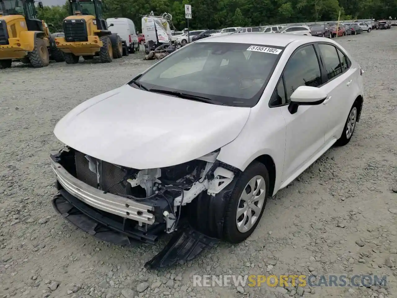 2 Photograph of a damaged car JTDEPRAE5LJ044641 TOYOTA COROLLA 2020