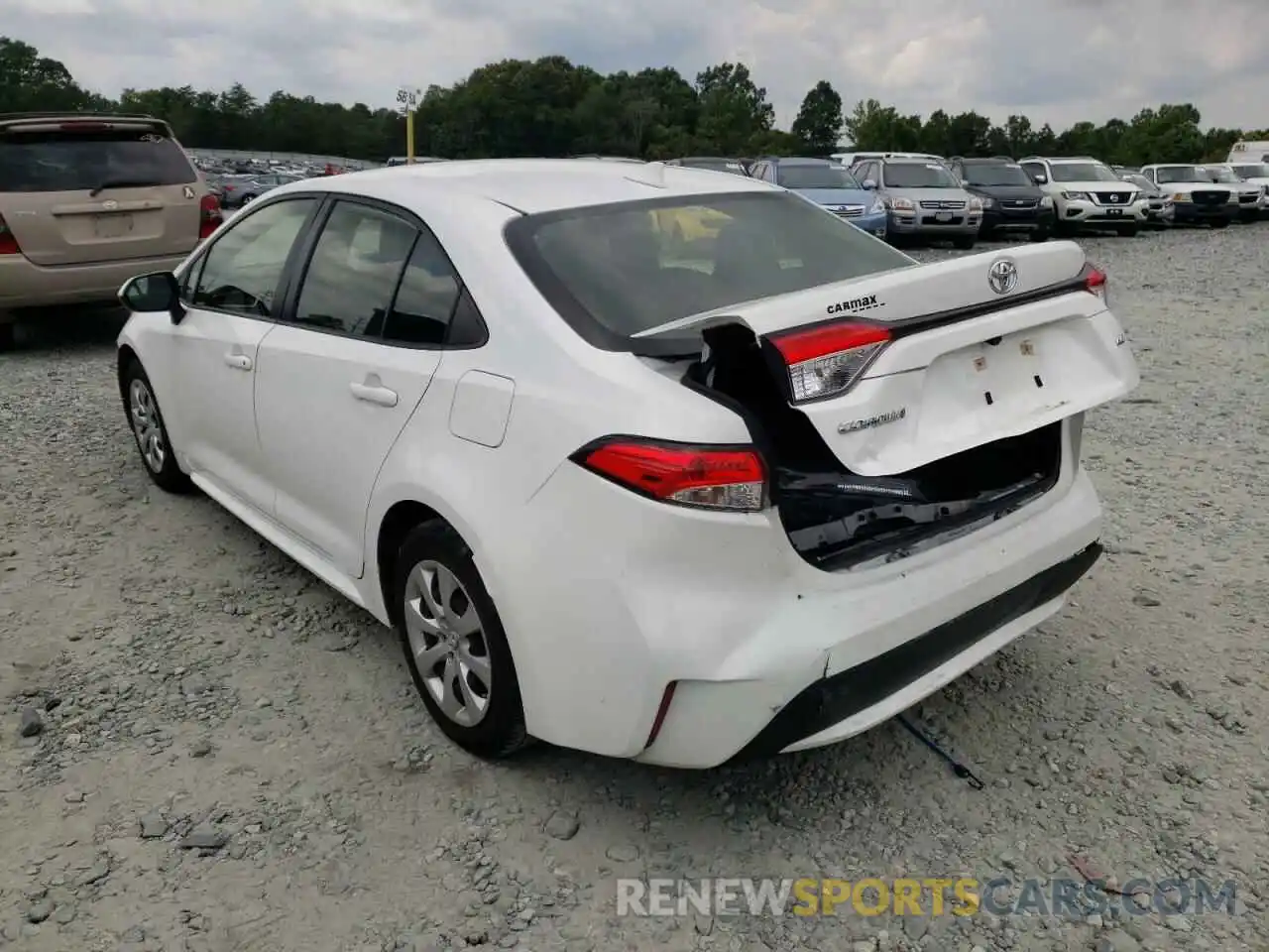 3 Photograph of a damaged car JTDEPRAE5LJ044641 TOYOTA COROLLA 2020