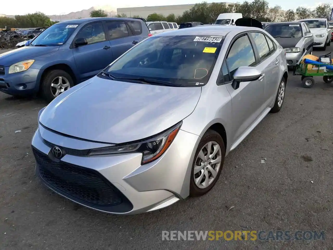 2 Photograph of a damaged car JTDEPRAE5LJ044817 TOYOTA COROLLA 2020