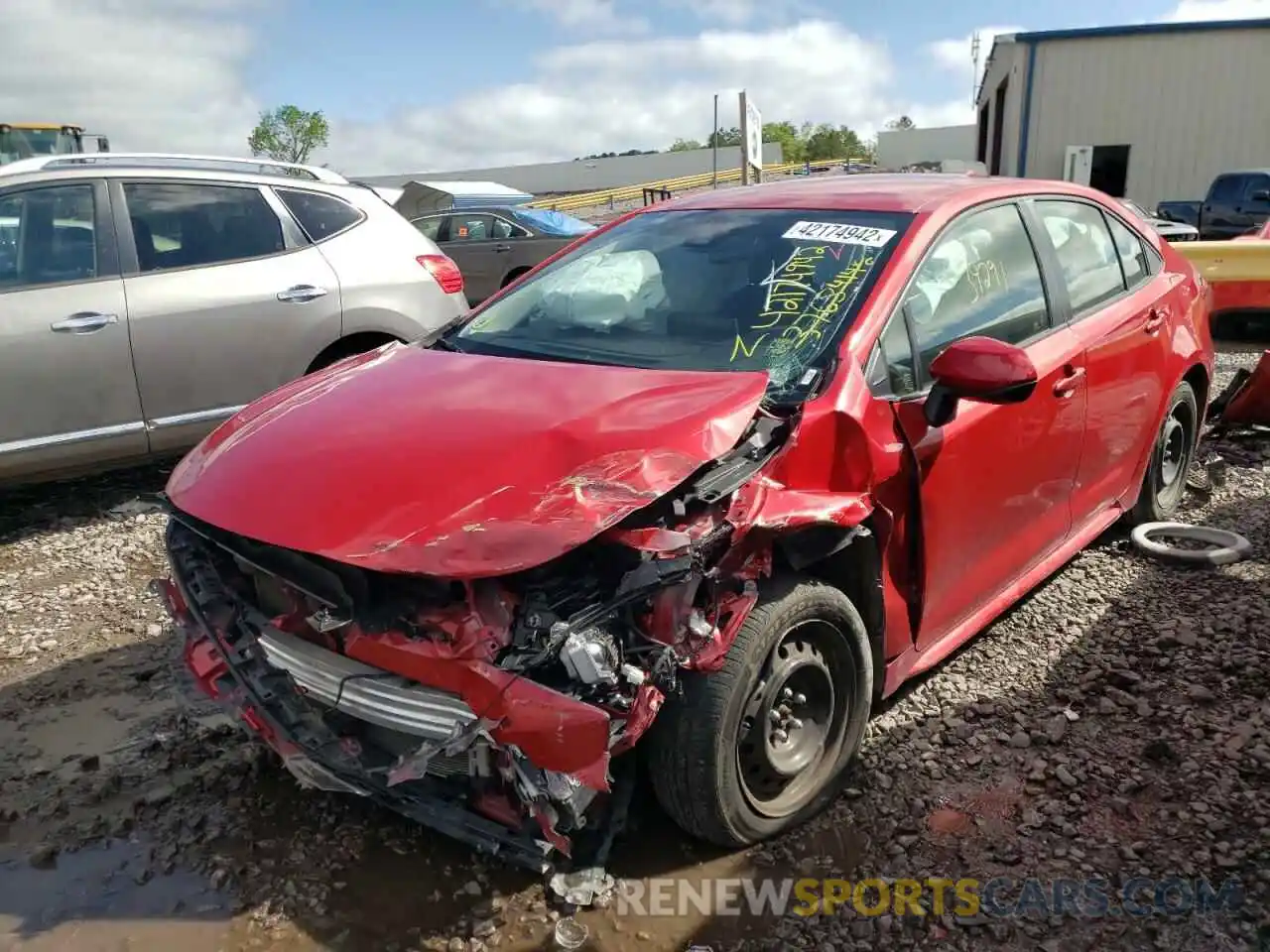 2 Photograph of a damaged car JTDEPRAE5LJ044879 TOYOTA COROLLA 2020