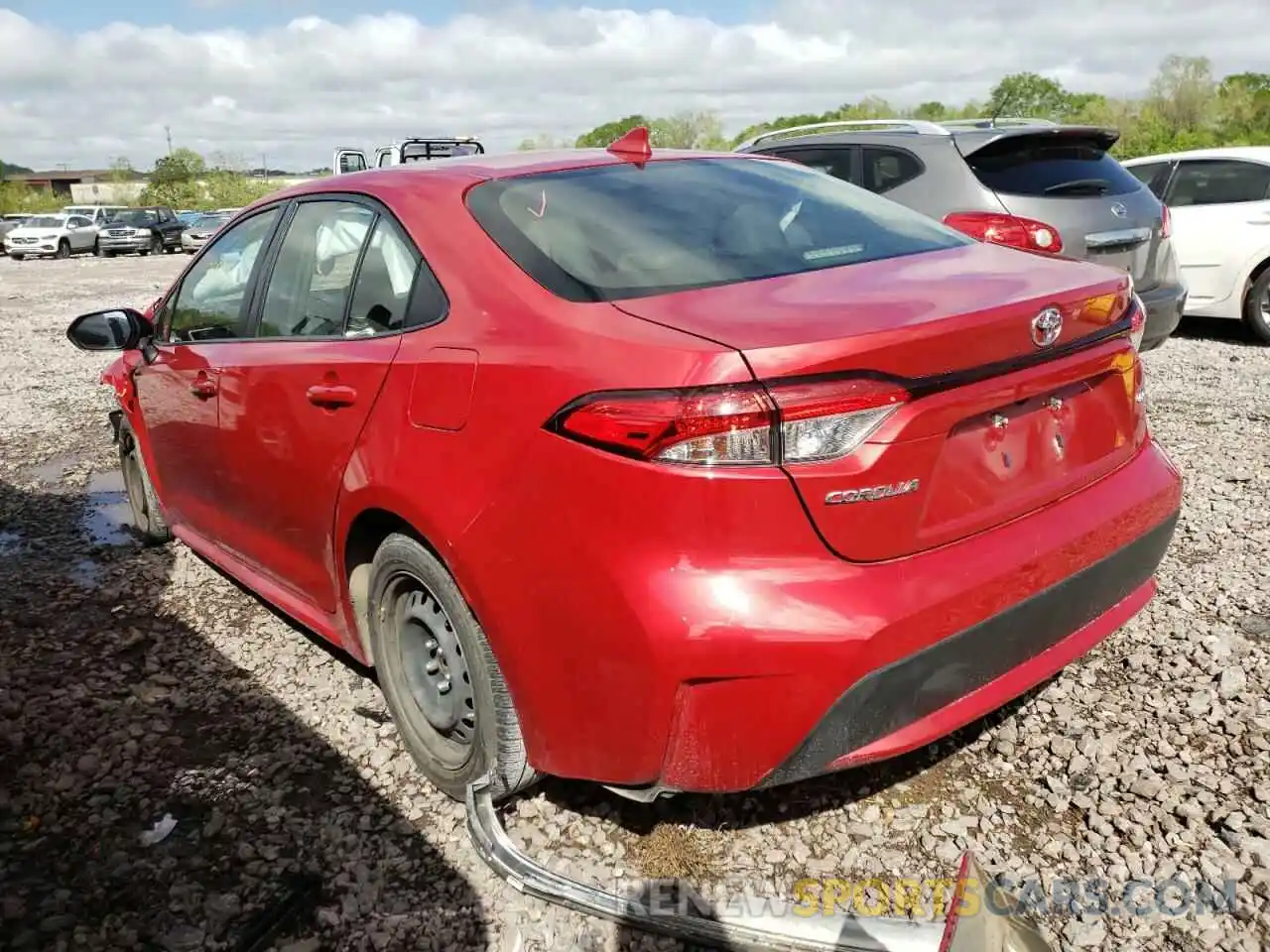 3 Photograph of a damaged car JTDEPRAE5LJ044879 TOYOTA COROLLA 2020