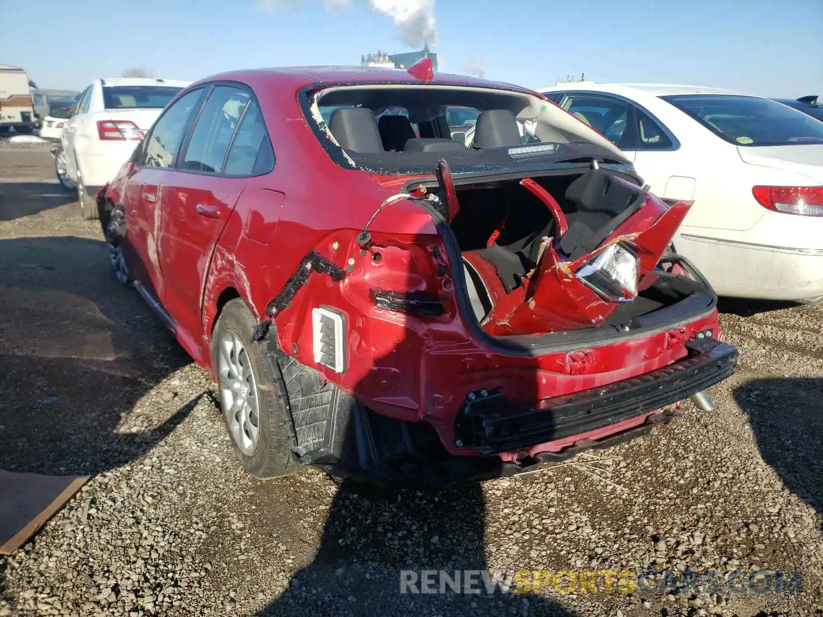 3 Photograph of a damaged car JTDEPRAE5LJ045417 TOYOTA COROLLA 2020