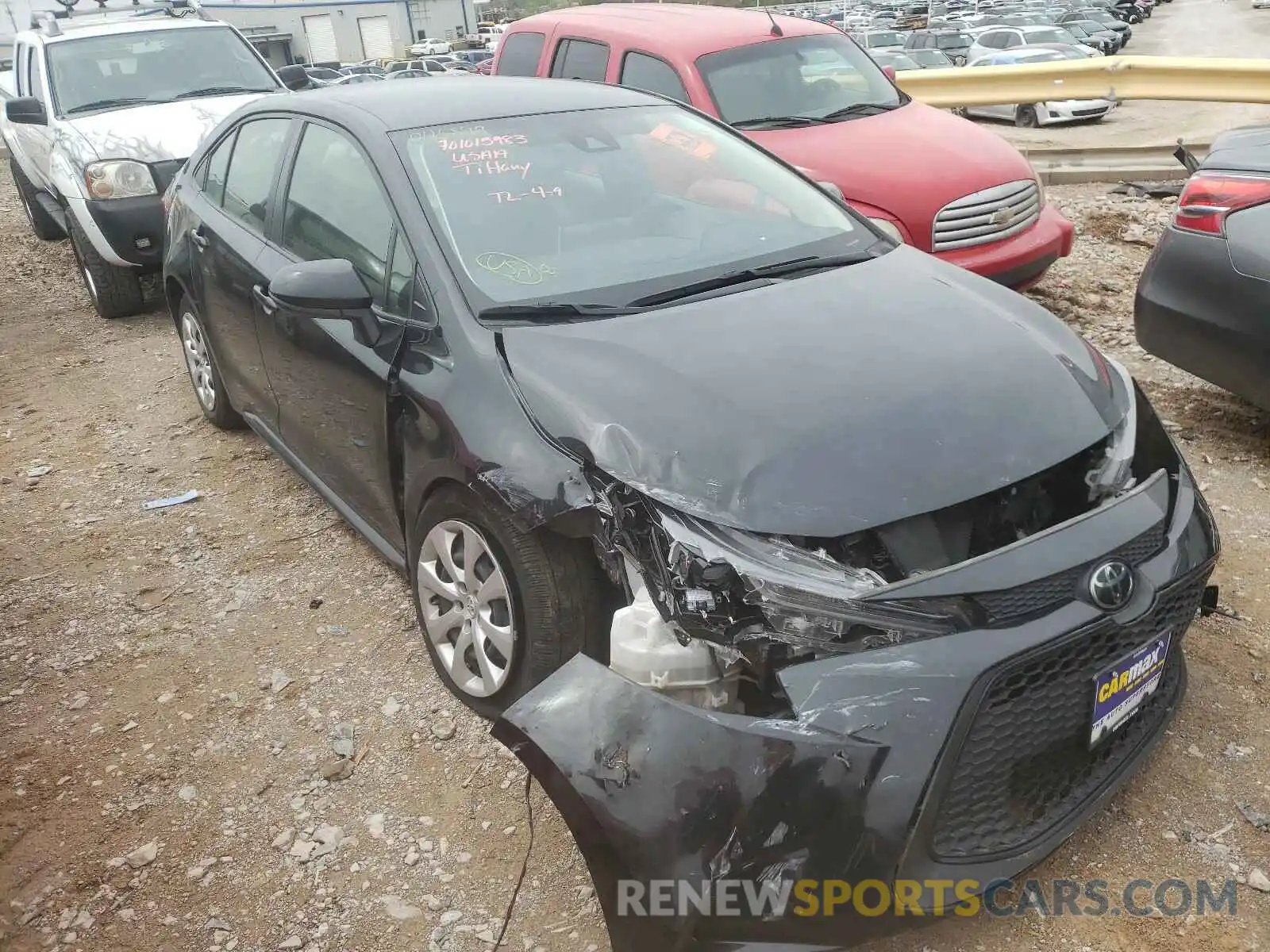 1 Photograph of a damaged car JTDEPRAE5LJ045899 TOYOTA COROLLA 2020