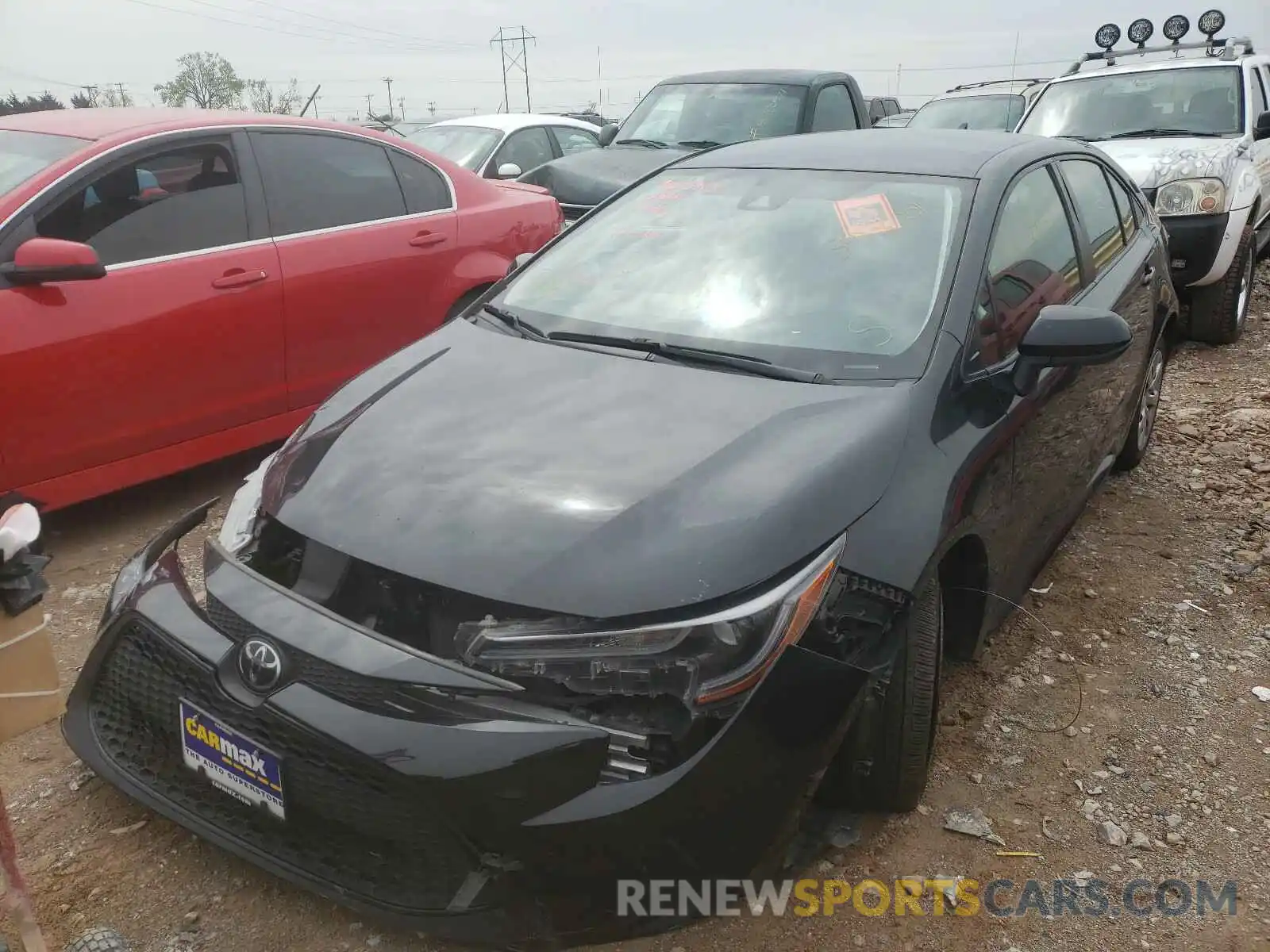 2 Photograph of a damaged car JTDEPRAE5LJ045899 TOYOTA COROLLA 2020