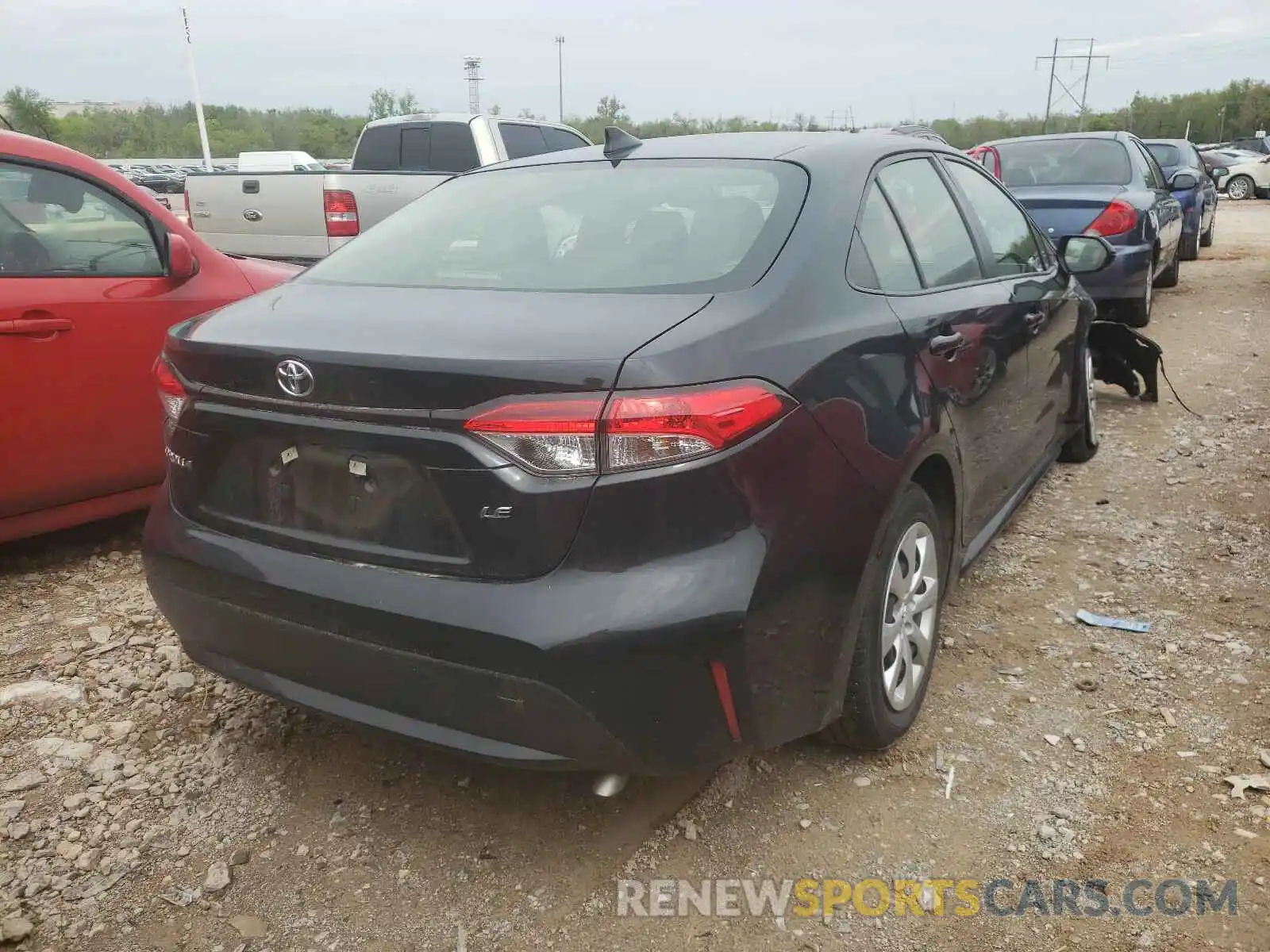 4 Photograph of a damaged car JTDEPRAE5LJ045899 TOYOTA COROLLA 2020