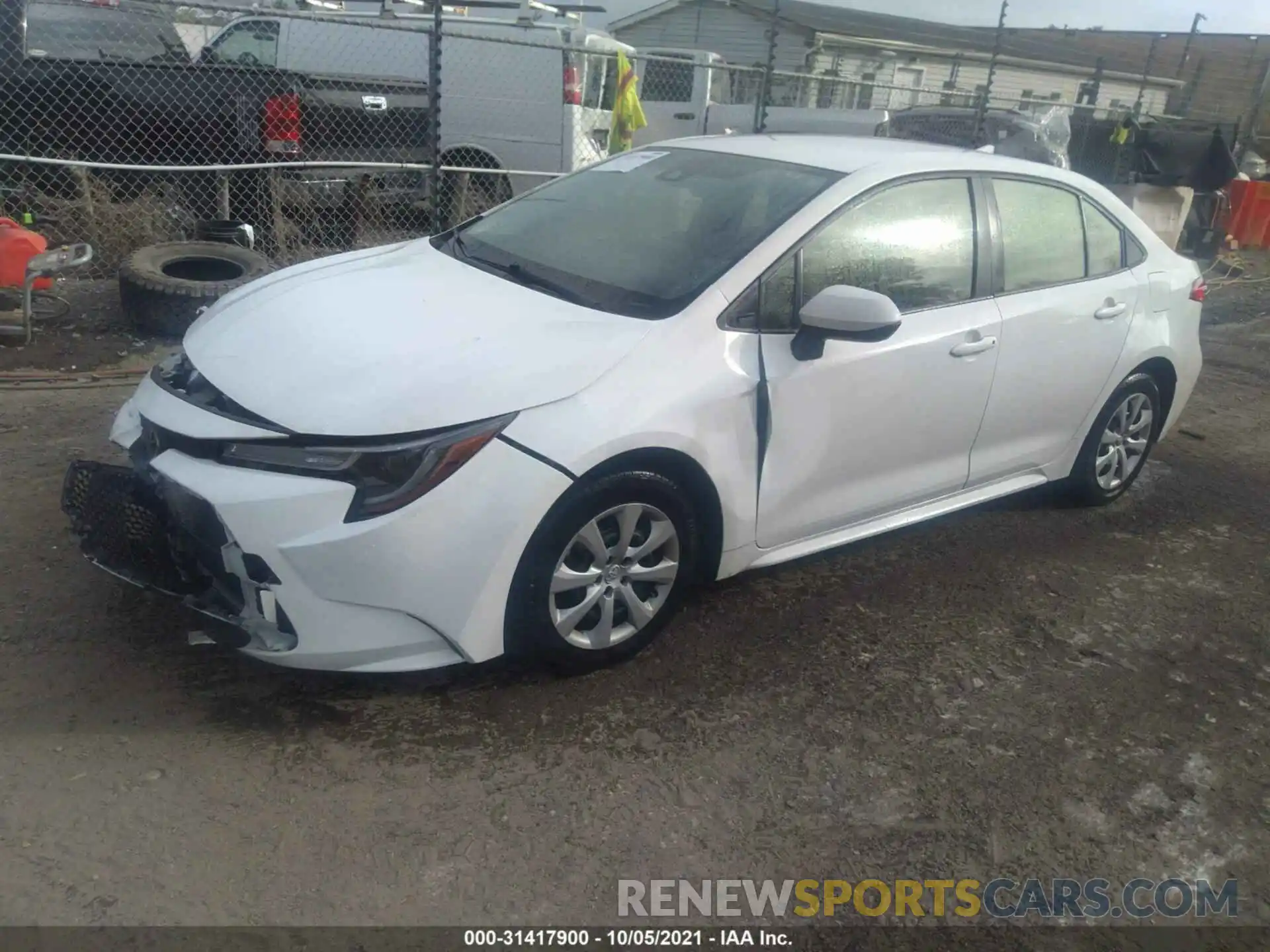 2 Photograph of a damaged car JTDEPRAE5LJ045904 TOYOTA COROLLA 2020