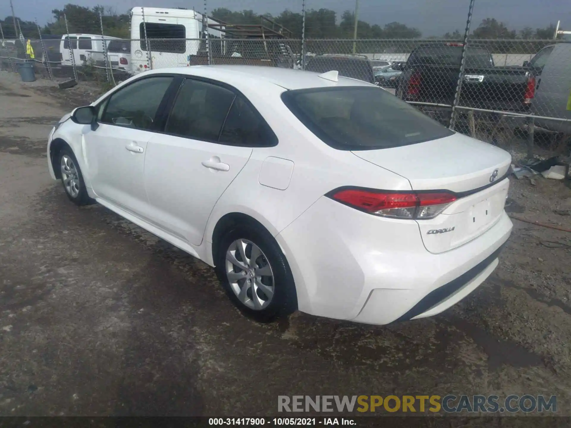 3 Photograph of a damaged car JTDEPRAE5LJ045904 TOYOTA COROLLA 2020