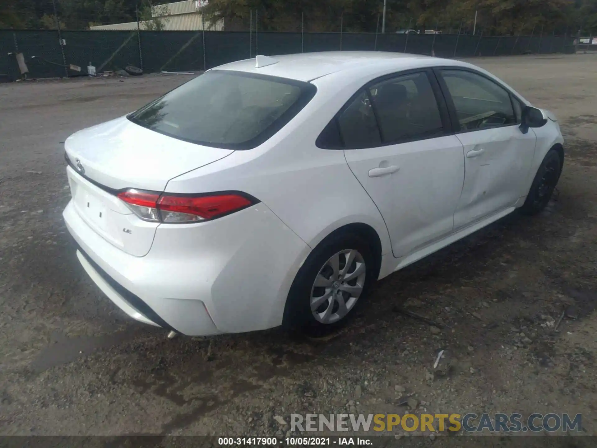 4 Photograph of a damaged car JTDEPRAE5LJ045904 TOYOTA COROLLA 2020