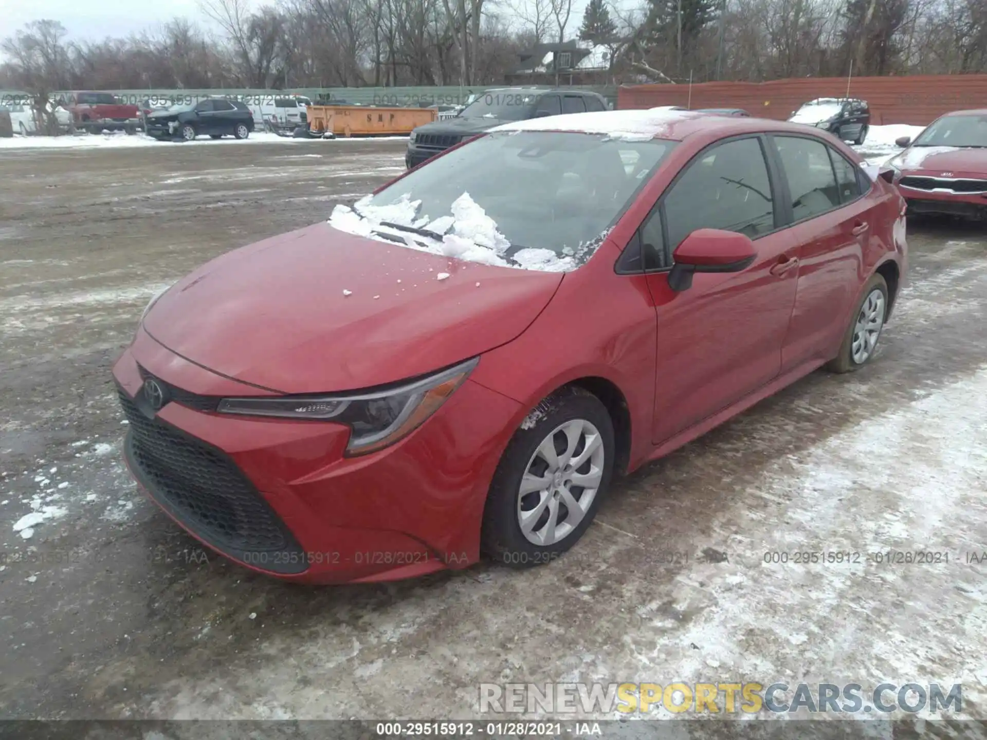 2 Photograph of a damaged car JTDEPRAE5LJ046082 TOYOTA COROLLA 2020