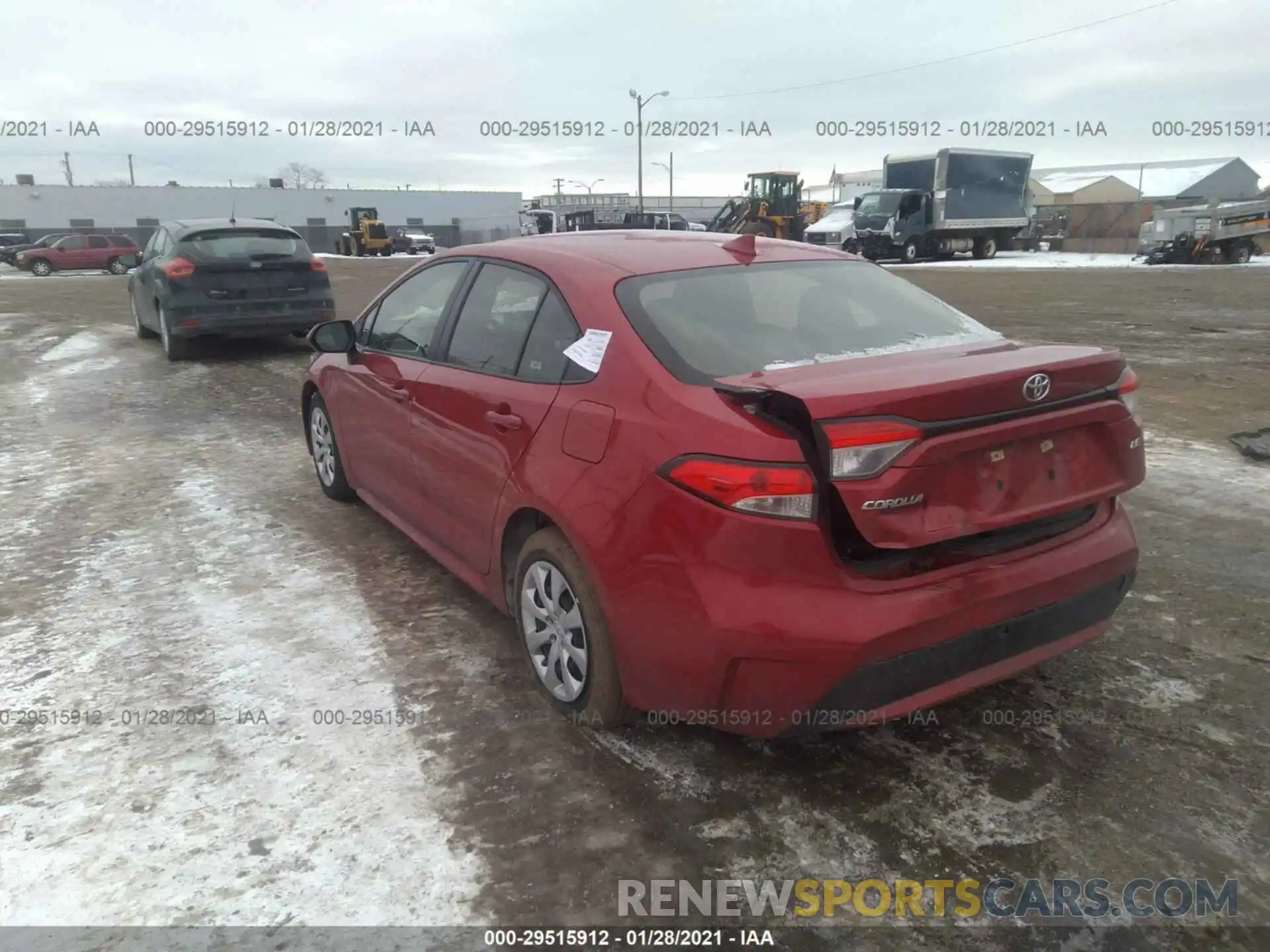 3 Photograph of a damaged car JTDEPRAE5LJ046082 TOYOTA COROLLA 2020