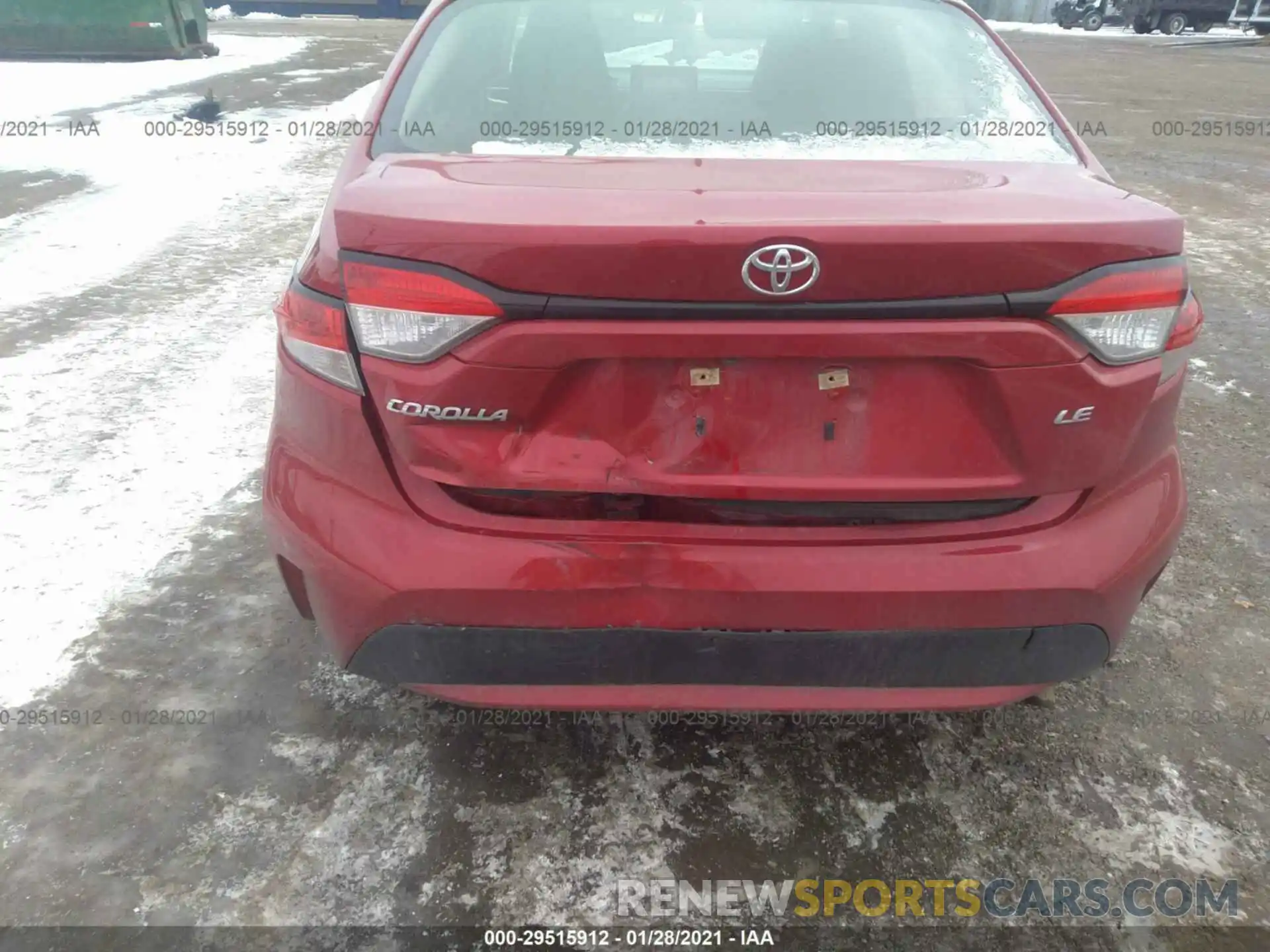 6 Photograph of a damaged car JTDEPRAE5LJ046082 TOYOTA COROLLA 2020