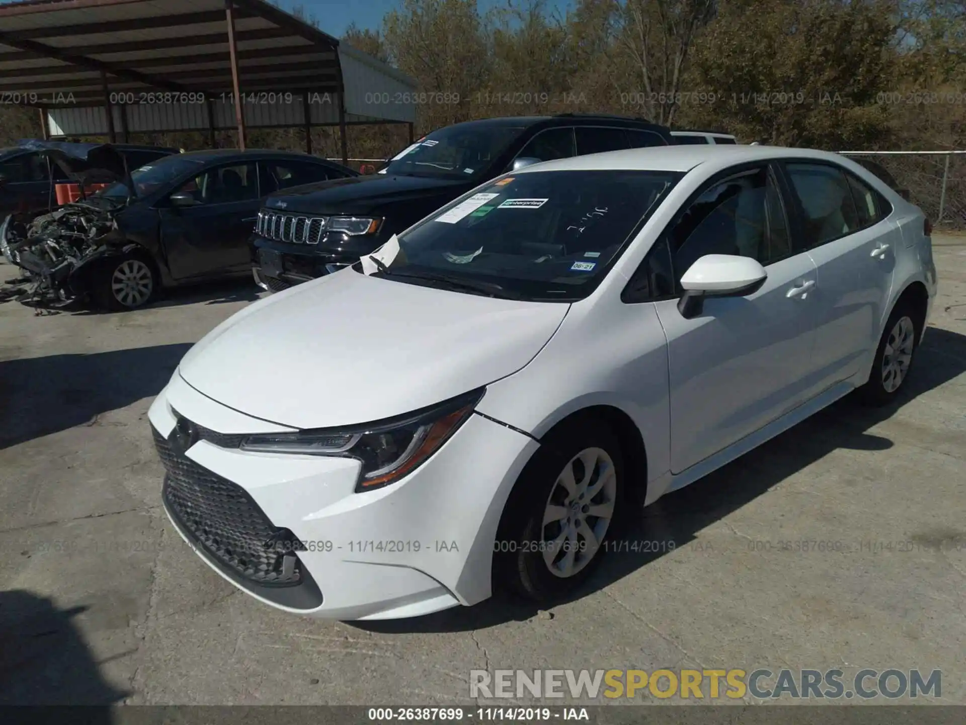 2 Photograph of a damaged car JTDEPRAE5LJ046129 TOYOTA COROLLA 2020