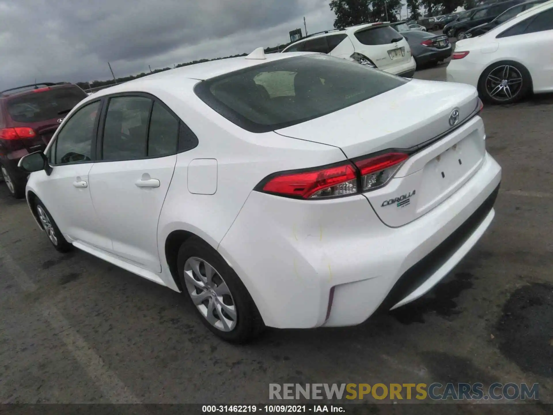 3 Photograph of a damaged car JTDEPRAE5LJ046308 TOYOTA COROLLA 2020