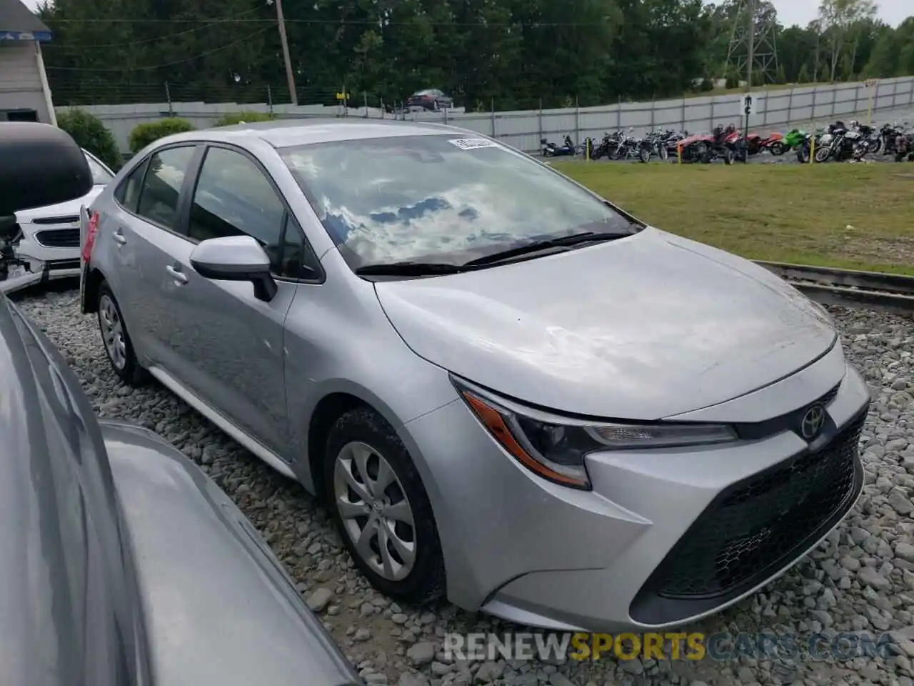 1 Photograph of a damaged car JTDEPRAE5LJ046406 TOYOTA COROLLA 2020