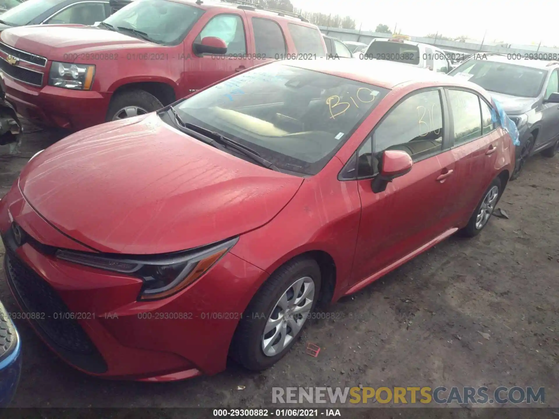 2 Photograph of a damaged car JTDEPRAE5LJ046552 TOYOTA COROLLA 2020