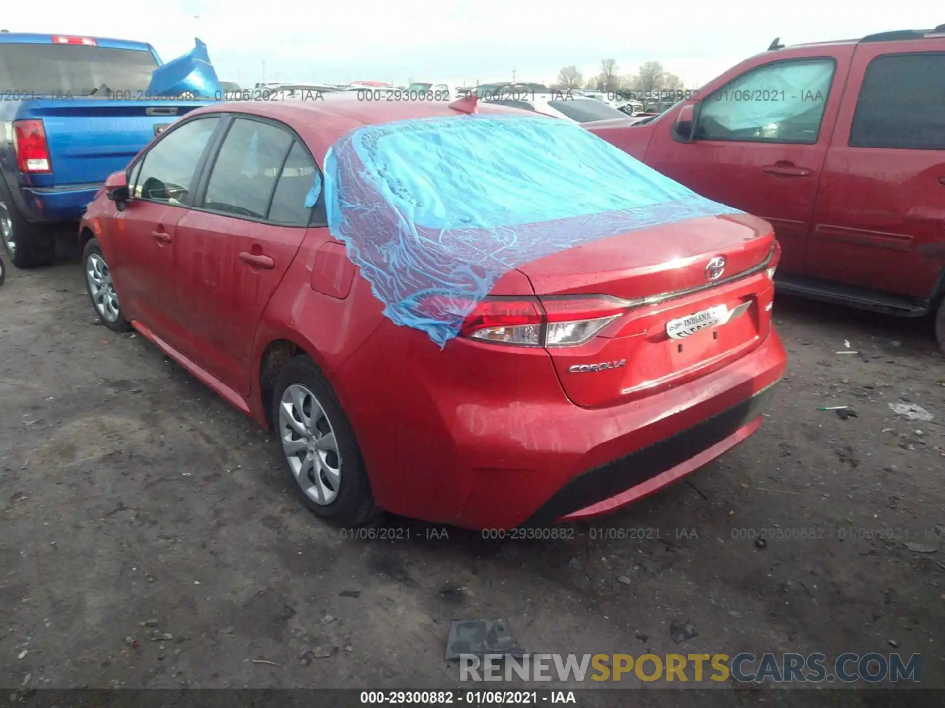 3 Photograph of a damaged car JTDEPRAE5LJ046552 TOYOTA COROLLA 2020