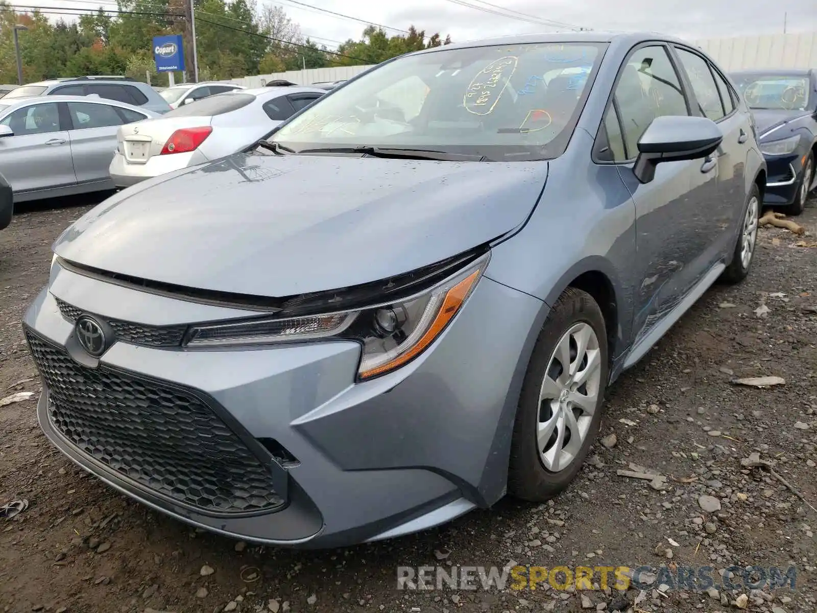 2 Photograph of a damaged car JTDEPRAE5LJ046678 TOYOTA COROLLA 2020