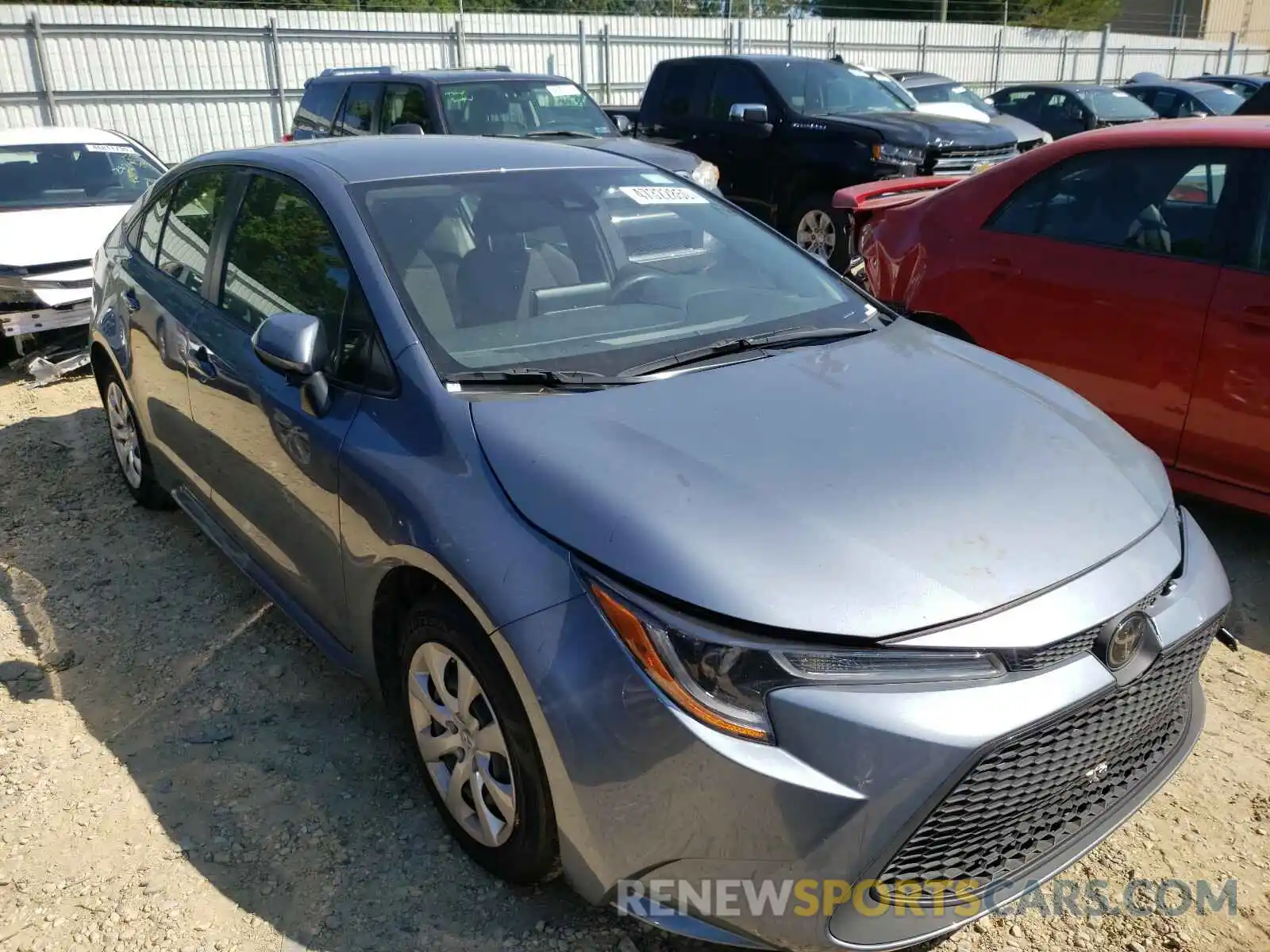 1 Photograph of a damaged car JTDEPRAE5LJ046776 TOYOTA COROLLA 2020