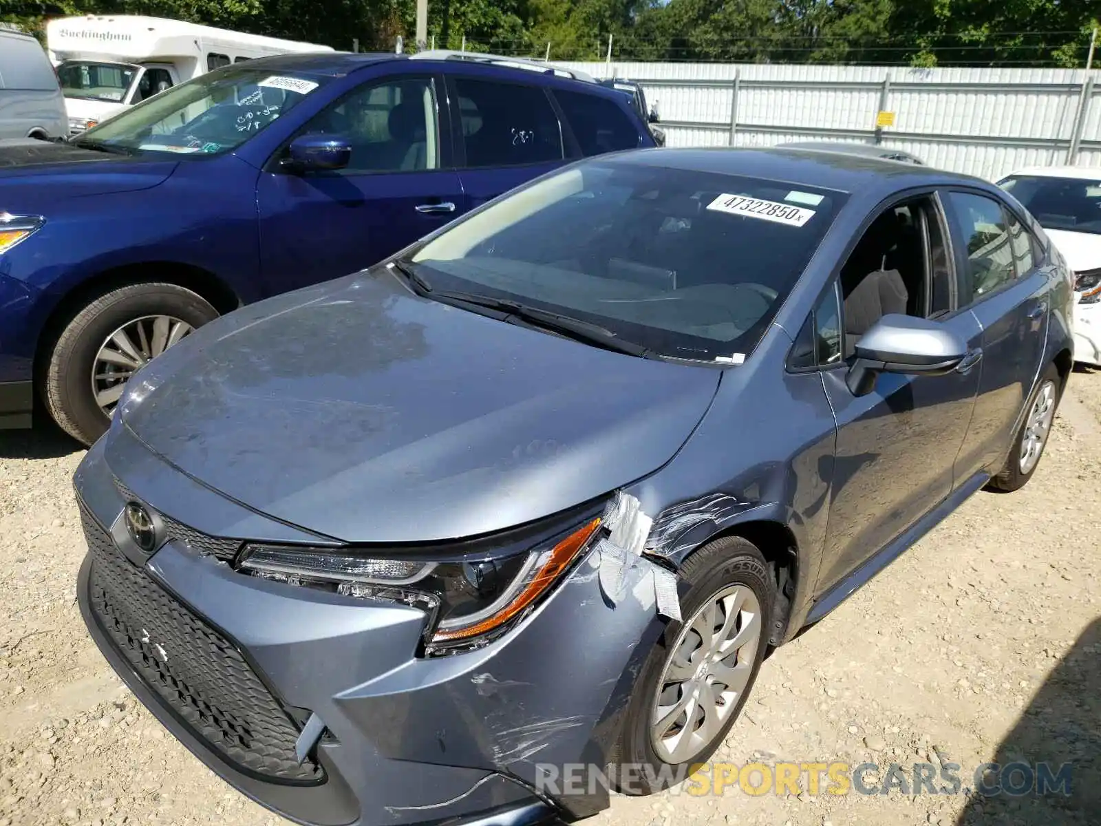 2 Photograph of a damaged car JTDEPRAE5LJ046776 TOYOTA COROLLA 2020