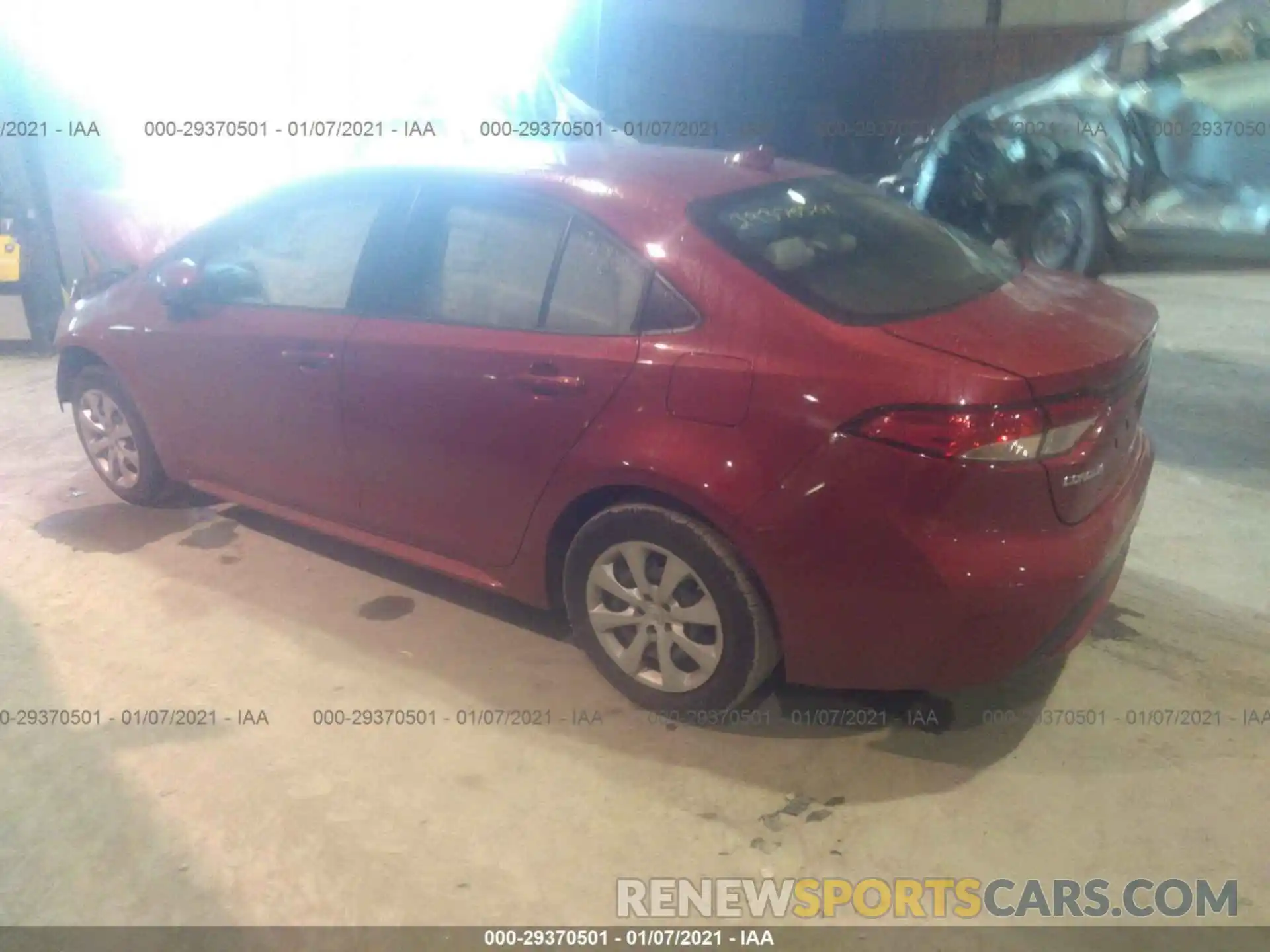 3 Photograph of a damaged car JTDEPRAE5LJ046972 TOYOTA COROLLA 2020