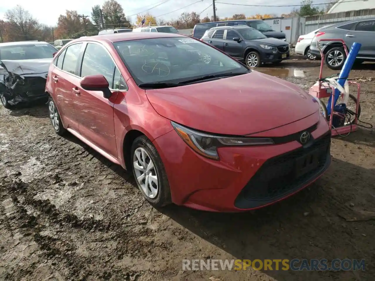 1 Photograph of a damaged car JTDEPRAE5LJ047104 TOYOTA COROLLA 2020