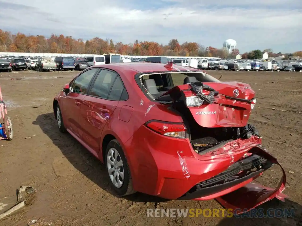 3 Photograph of a damaged car JTDEPRAE5LJ047104 TOYOTA COROLLA 2020