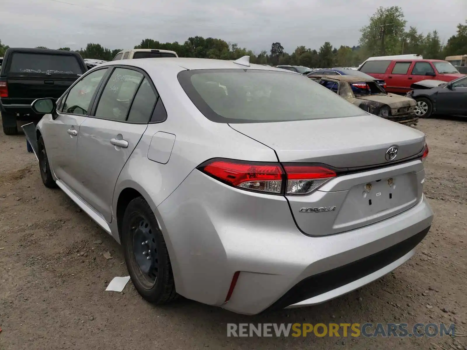 3 Photograph of a damaged car JTDEPRAE5LJ047331 TOYOTA COROLLA 2020