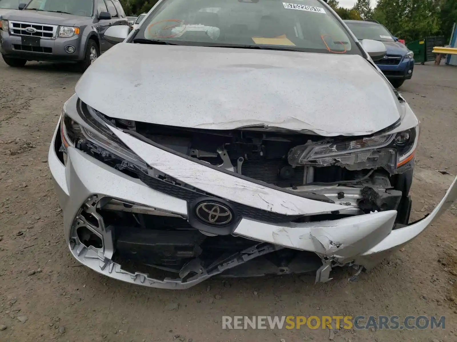 9 Photograph of a damaged car JTDEPRAE5LJ047331 TOYOTA COROLLA 2020