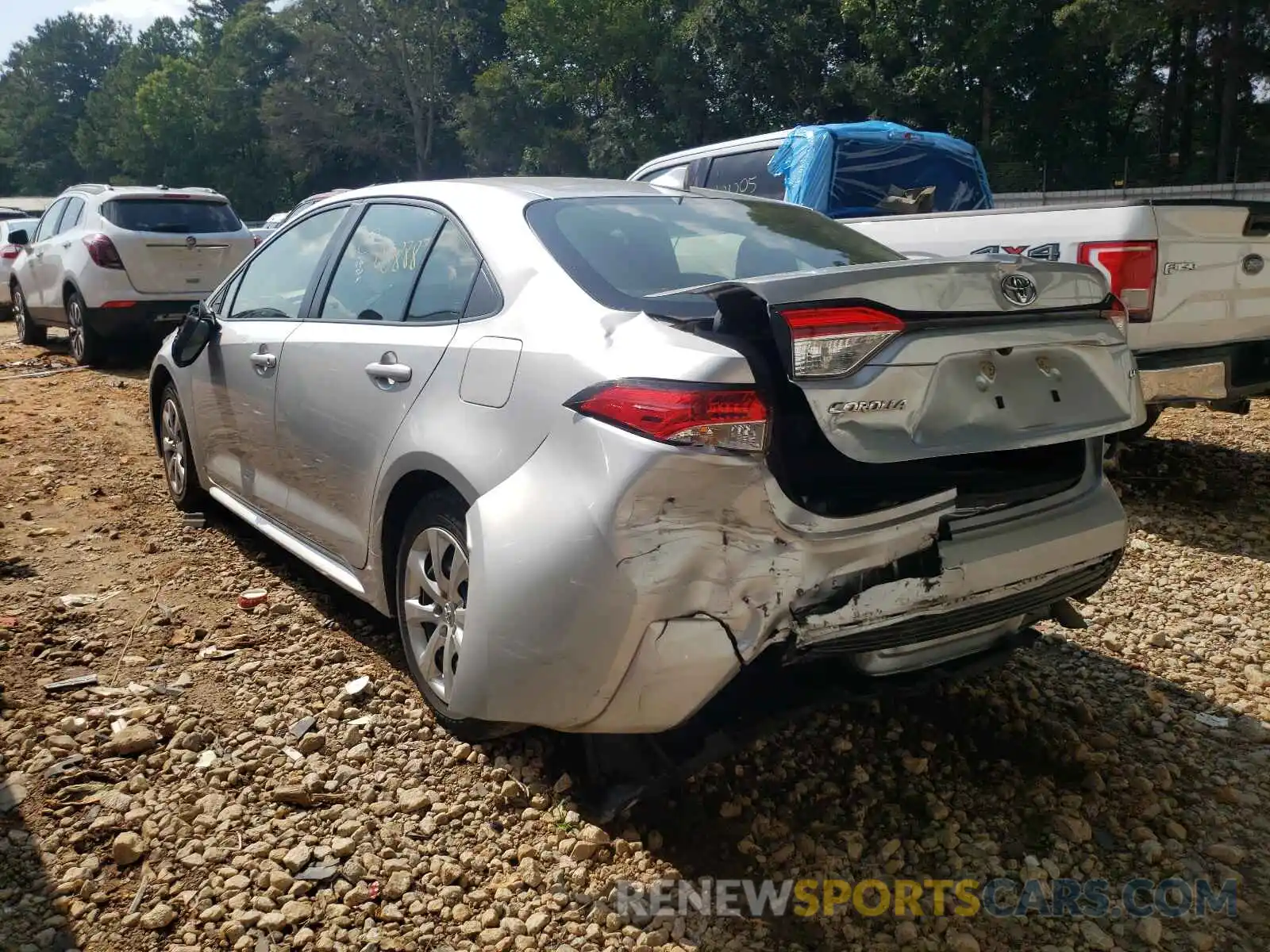 3 Photograph of a damaged car JTDEPRAE5LJ047443 TOYOTA COROLLA 2020