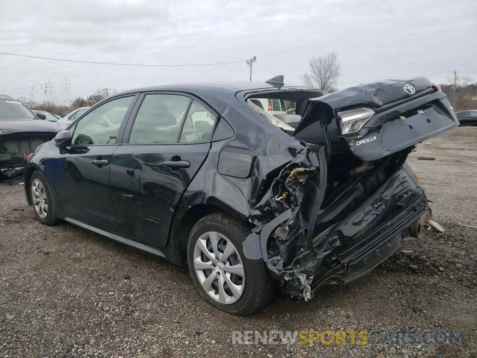 3 Photograph of a damaged car JTDEPRAE5LJ048592 TOYOTA COROLLA 2020